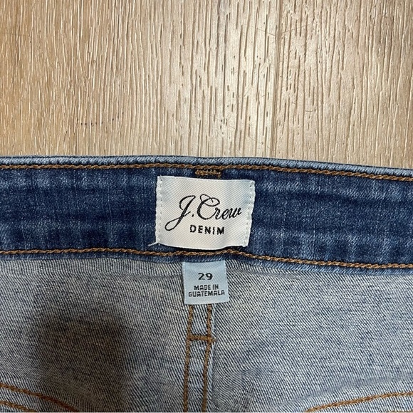 J Crew Women's Jeans Size 29 Toothpick Mid Rise Ankle Stretch Blue - Picture 5 of 16